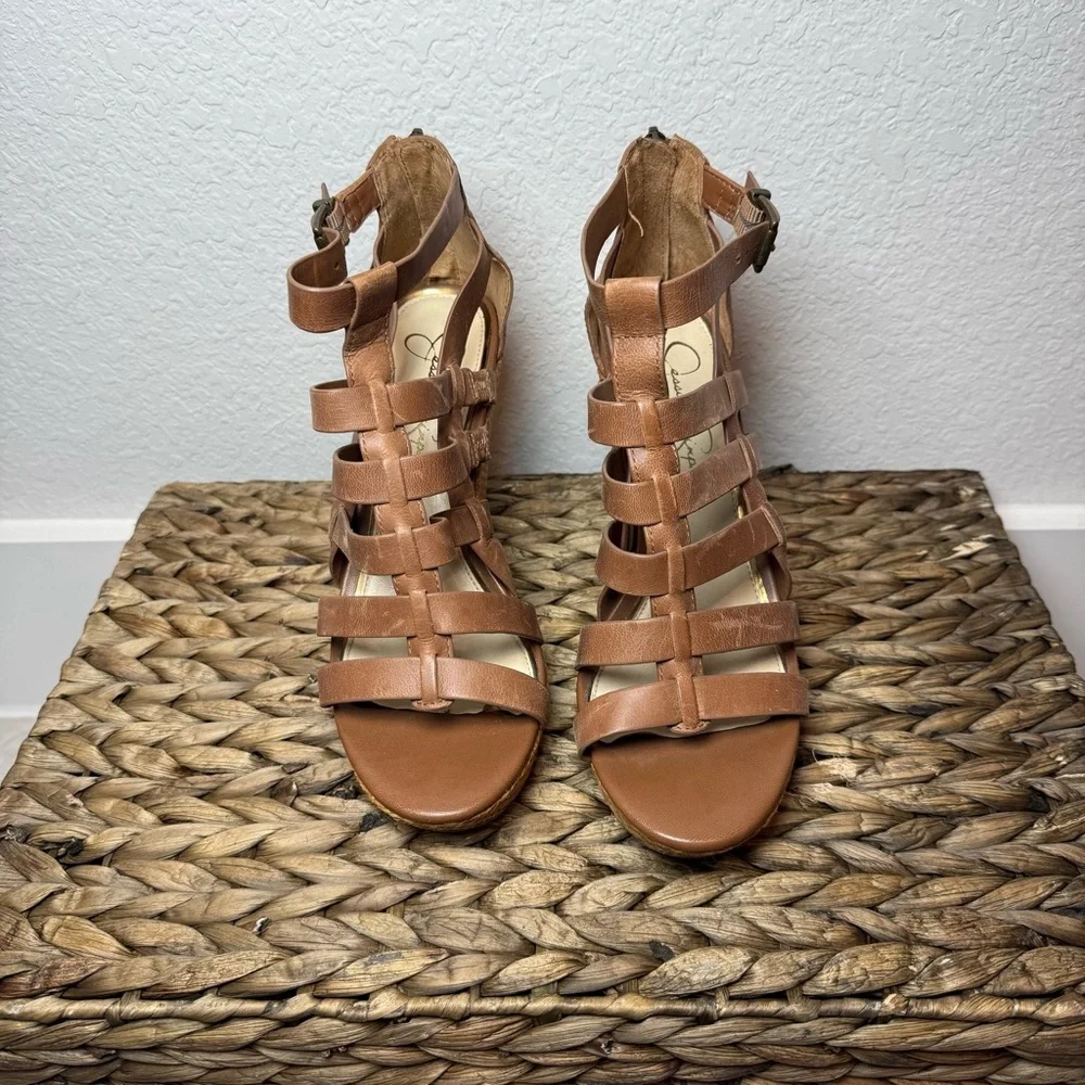 Jessica Simpson Tan Strappy Sandals - Picture 3 of 7